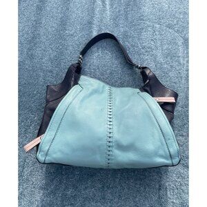 Or YANY bag Slouchy Color Block Leather Satchel Hobo Crossbody Boho